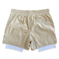 Golden Pickleball Men's Active Liner Shorts 5.5" - Gold [PRE ORDER] - Golden Pickleball Paddles