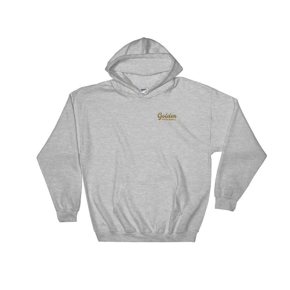 Golden Logo Hooded Sweatshirt - Golden Pickleball Paddles