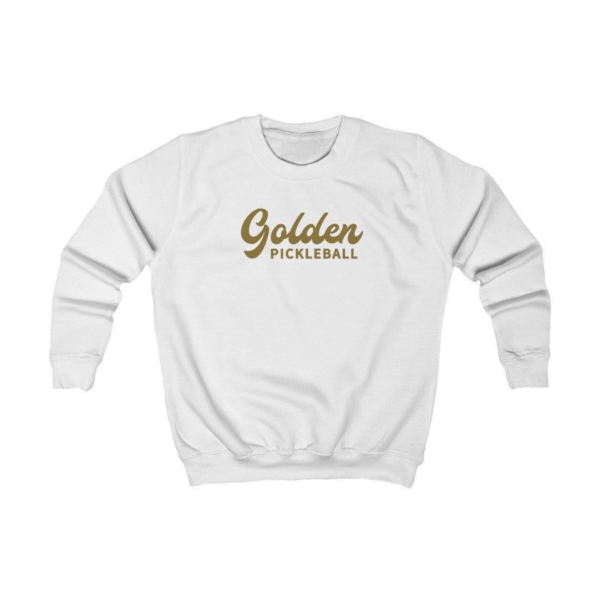 Golden Logo Kids Sweatshirt - Golden Pickleball Paddles