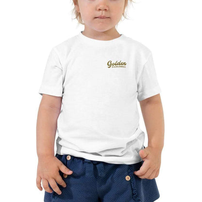 Golden Logo Toddler Short Sleeve Tee - Golden Pickleball Paddles