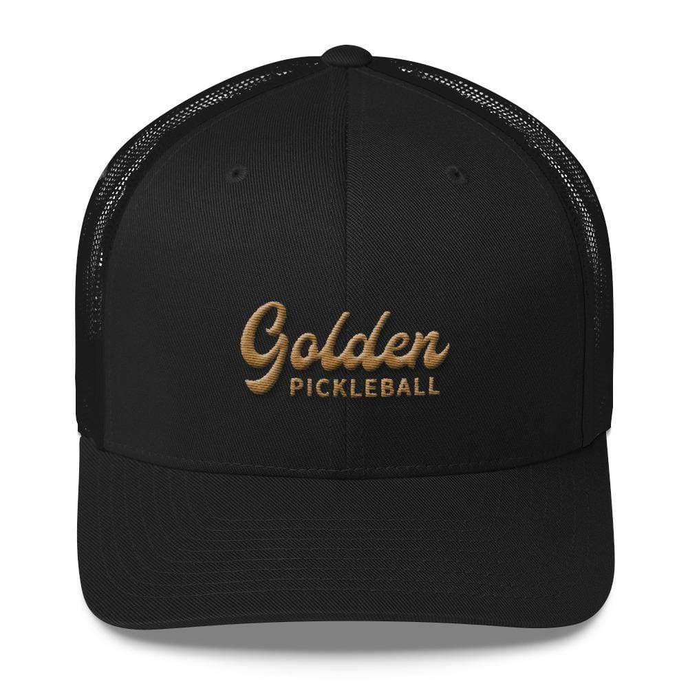 Golden Logo Trucker Cap - Golden Pickleball Paddles